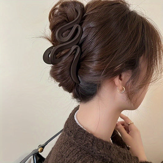 Matte Snake Hair Claw Clip for Women Girls Daily Party Outdoor Decors