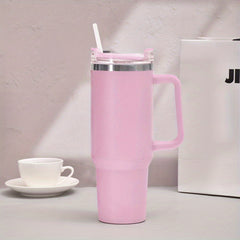 Stainless Steel Water Tumbler Cup Large Capacity with Straw