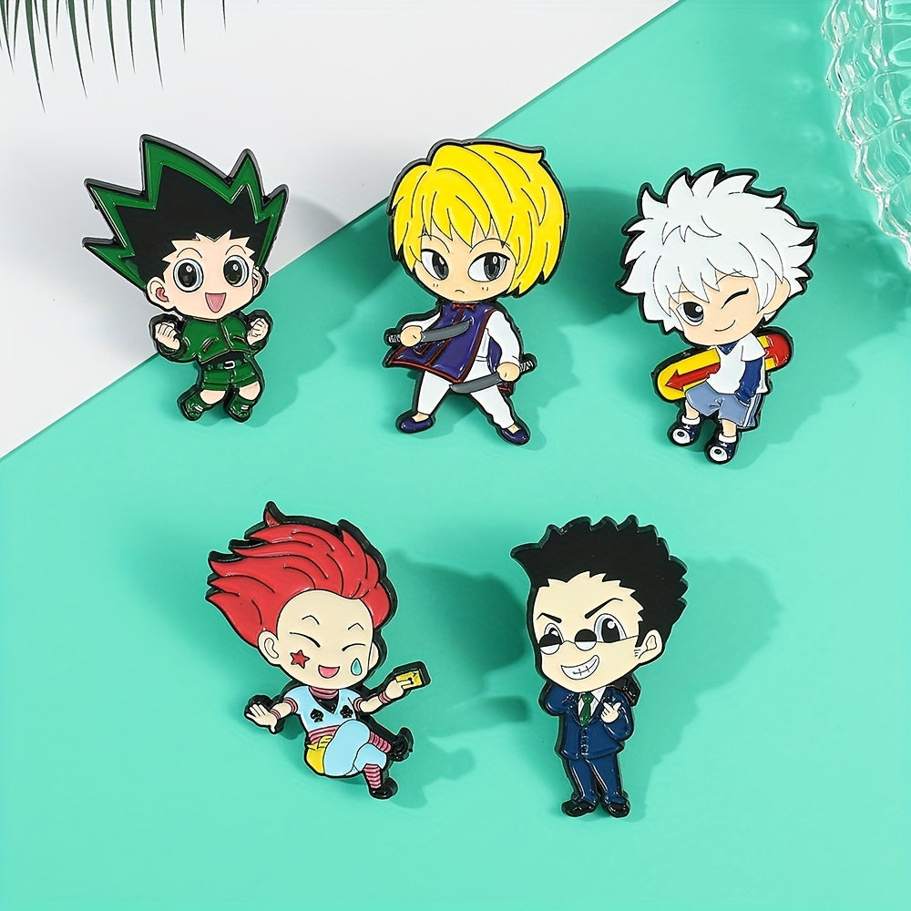 Cartoon Enamel Brooch Men Hat Scarf Pin Accessories