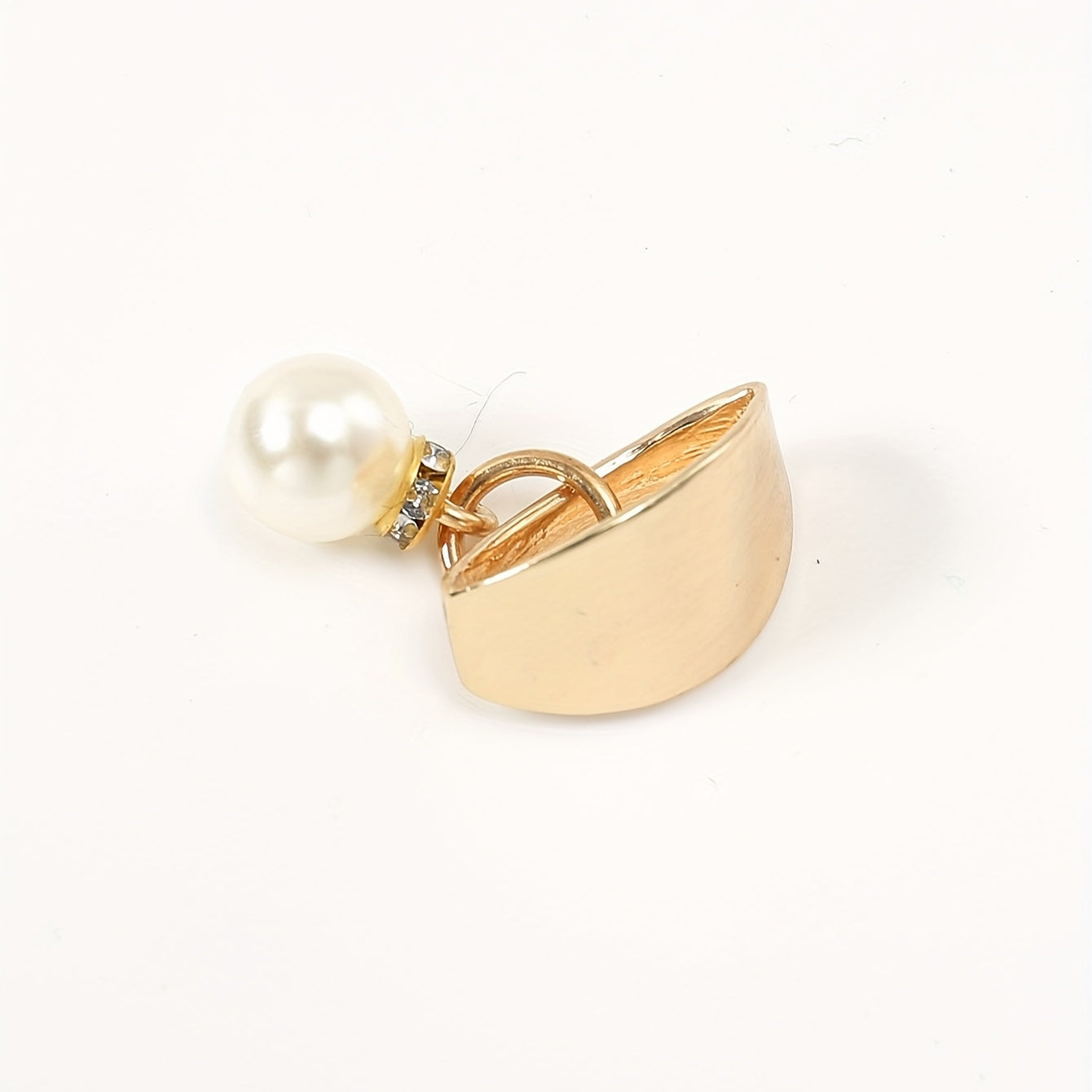 Pearl Pendant Scarf Ring Pin Clip Shawl Fixed Buckle