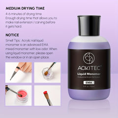 Professional Monomer Acrylic Nail Liquid 150ml Non Yellowing MMA