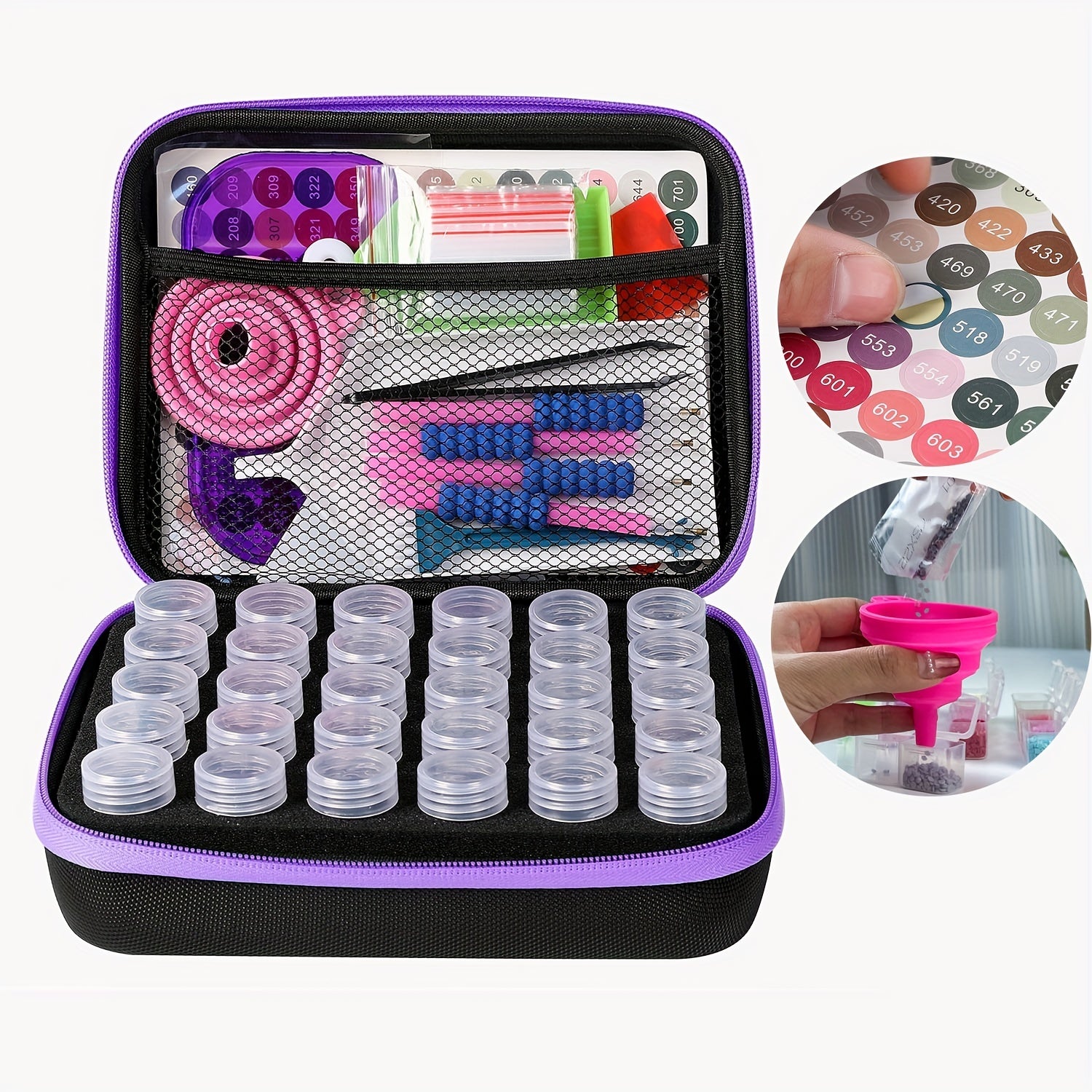 Diamond Painting Storage Containers 30 Slots Jewelry Beads Rings Charms