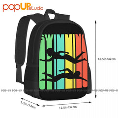70'S Style Swimmer Backpack Large Capacity Gym Training 3d Printing