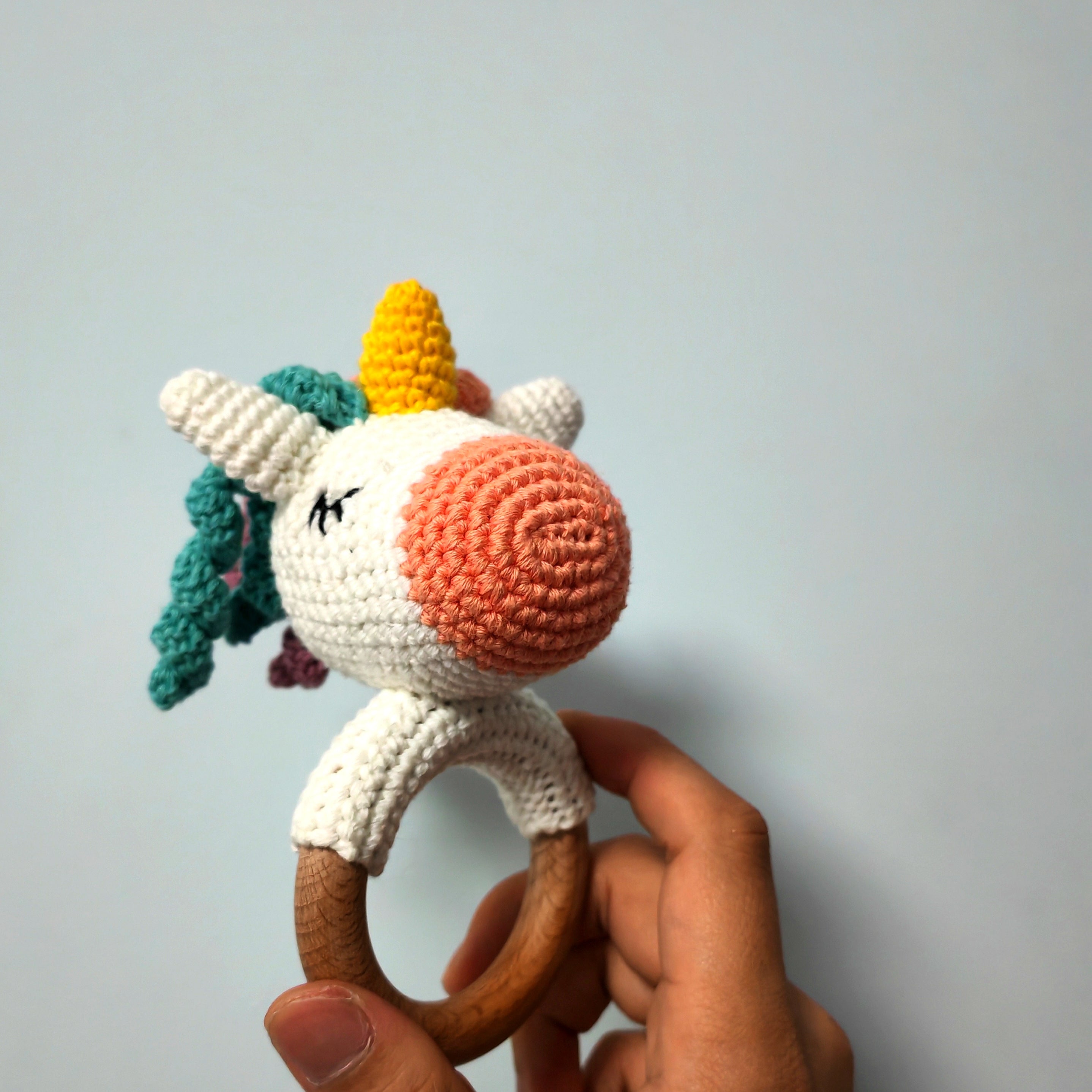 Little Unicorn Bracelet Rattles Doll Ideal Gift for 0-3 Year Olds