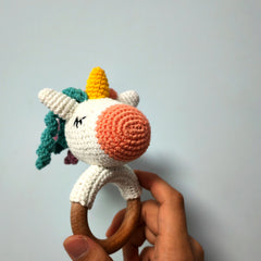 Little Unicorn Bracelet Rattles Doll Ideal Gift for 0-3 Year Olds