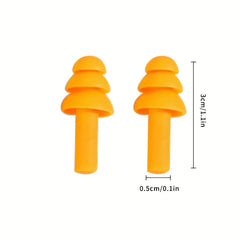 Silicone Swimming Earplugs 3-Layer Waterproof Noise Reducing Device