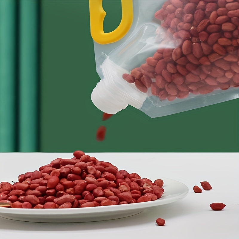 Stand Up Food Storage Bag w/ Spout Sealed Moisture Proof Handheld Nozzle