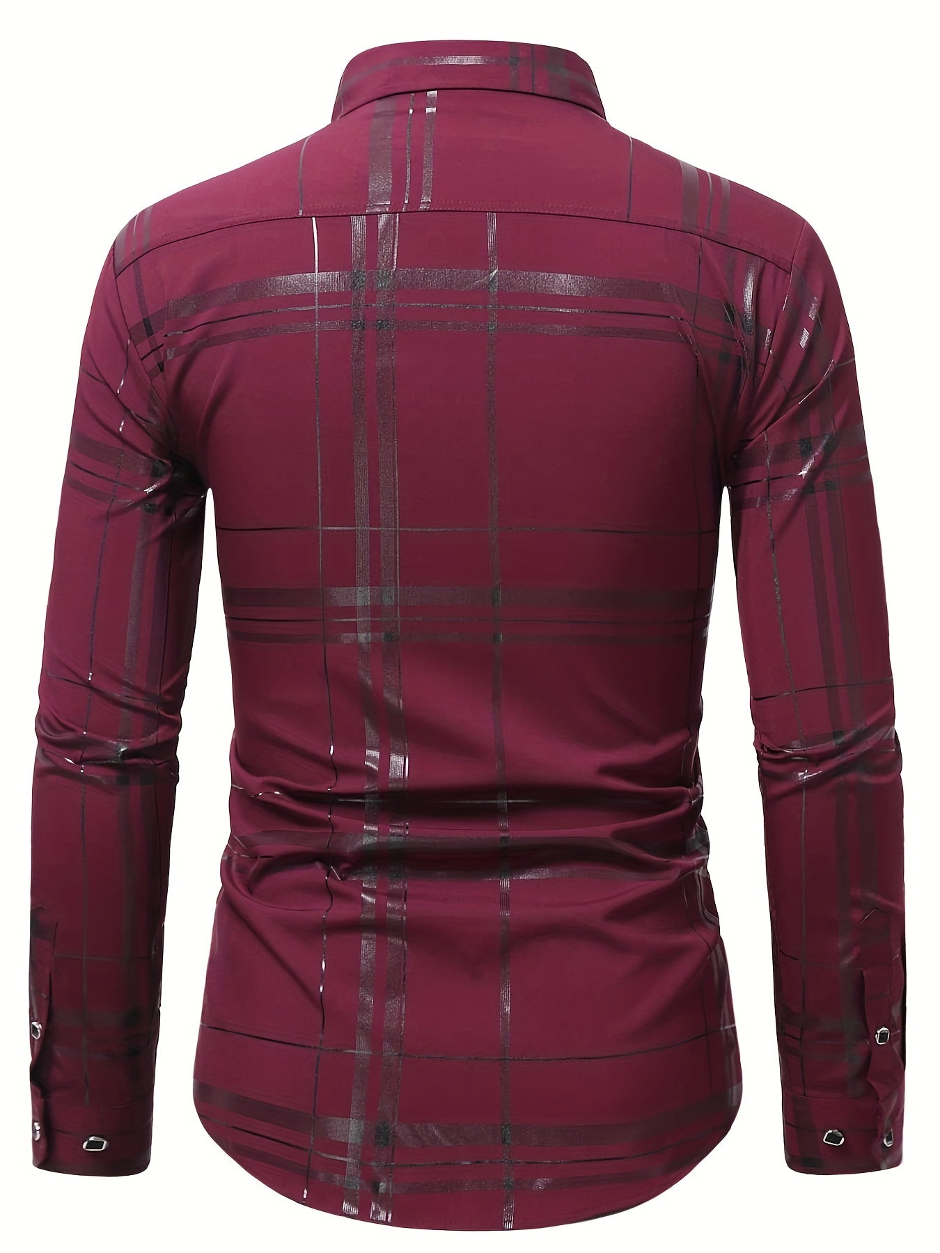 Men's Semi formal Stripe Button Up Shirt for Spring/Fall