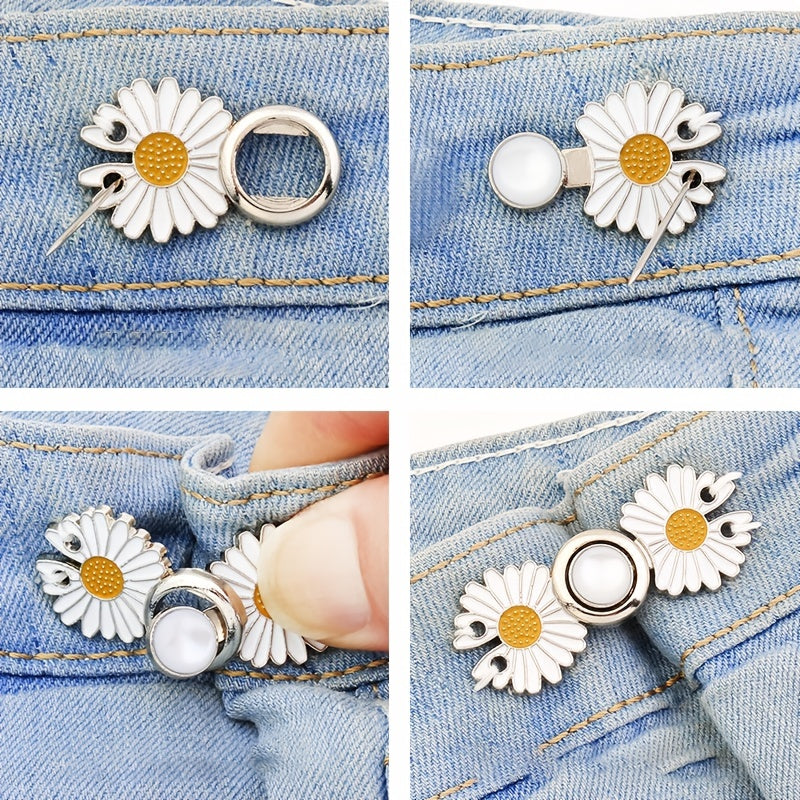 Little Daisy Pants Waist Buckle Elastic Adjustment Botton