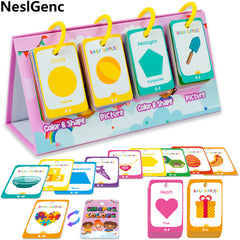 NeslGenc Learning Flashcards Set for 3-6 Year Olds