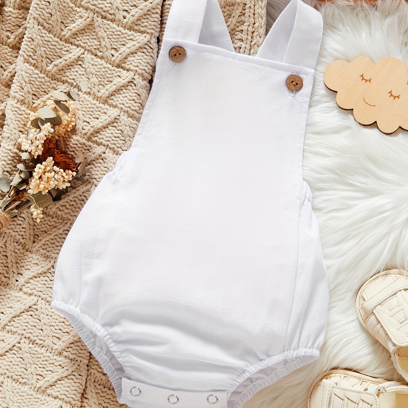 Baby Boys Casual Overall Onesie Cotton Romper