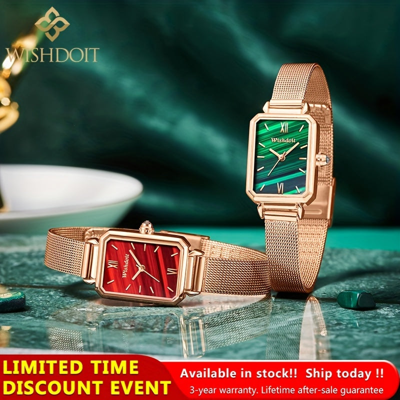 WISHDOIT Waterproof Stainless Steel Business Girl's Watch