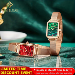 WISHDOIT Waterproof Stainless Steel Business Girl's Watch