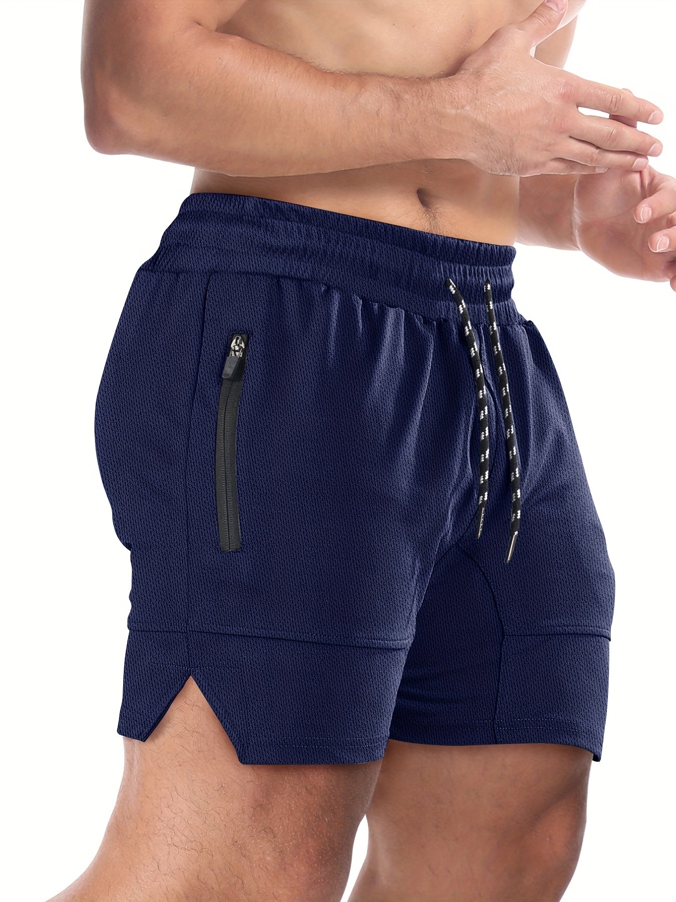 Men's Quick Dry Comfy Shorts with Zipper Pockets