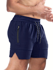 Men's Quick Dry Comfy Shorts with Zipper Pockets