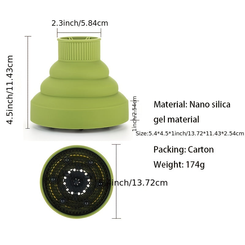 Universal Hair Diffuser Folding Retractable Silicone Hood Hairdressing Dryer