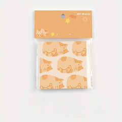 Cartoon Animal Student Message Book 100 Sheets