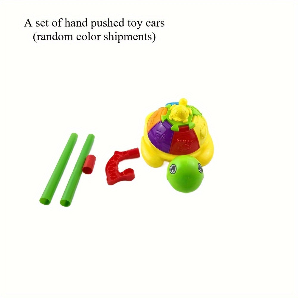 Interactive Turtle & Chick Push Along Toy Cart