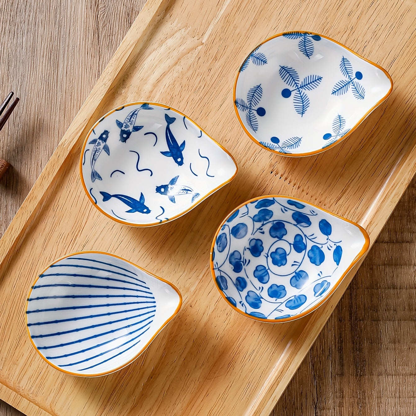 8pcs Ceramic Sauce Dish Seasoning Cheese Condiment Bowl