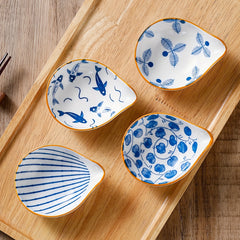 8pcs Ceramic Sauce Dish Seasoning Cheese Condiment Bowl