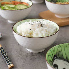 Panda Bowl & Chopstick Set, Ceramic Tableware, 2 Bowls & 2 Chopsticks
