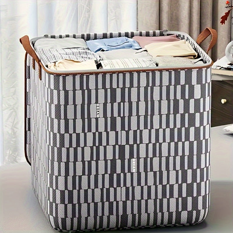 Geometric Pattern Storage Bag Large Capacity Organizer