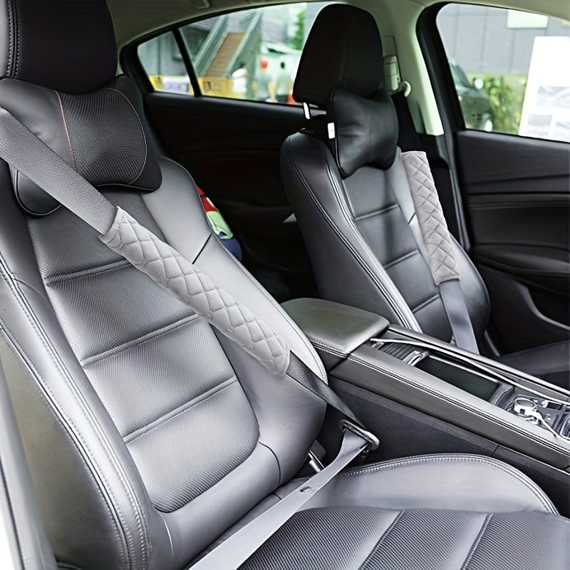 2pcs Car Seat Belt Pads Cover for Comfortable Driving