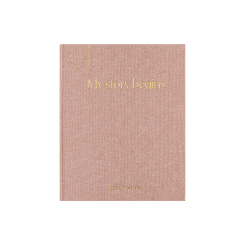 My Story Begins Journal B5 Size Educational Keepsake in Khaki Grey Yellow