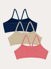 Girls Stretch Bras Soft Bralette Underwear For Teens 7-11 Years