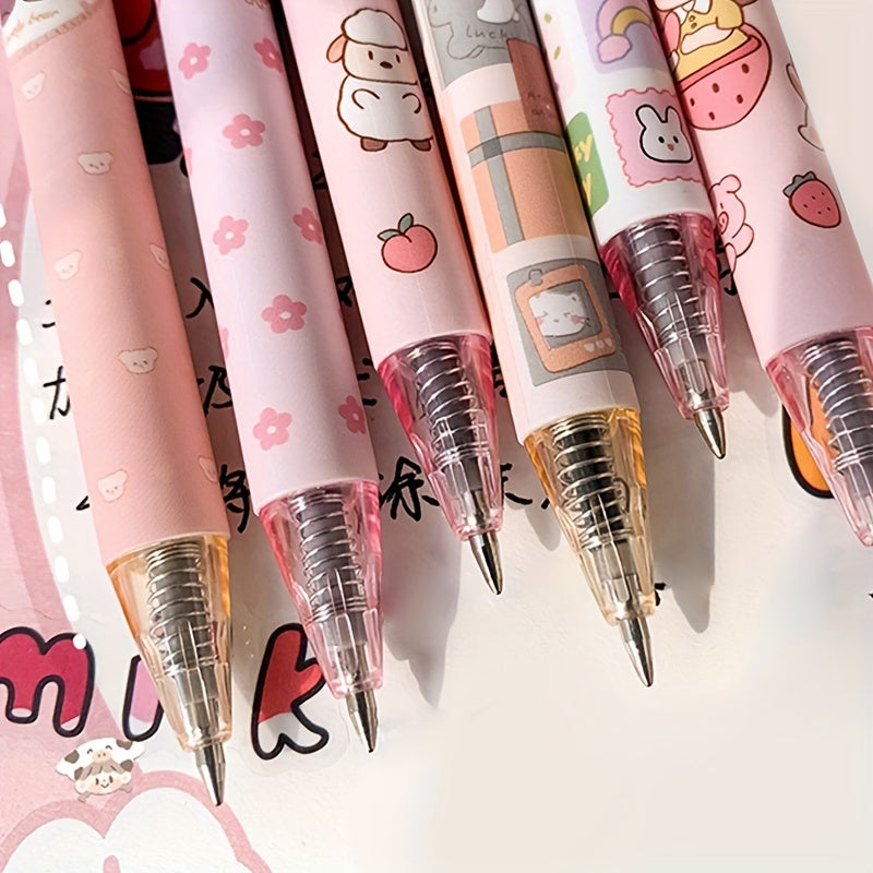 6 Pcs 0.5mm Tea Princess Gel Pen Set