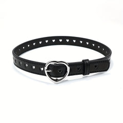 4pcs Heart Buckle Jeans Strap Men