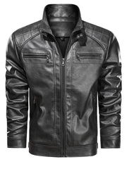 Men's Biker PU Jacket - Stylish and durable outerwear for bikers