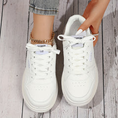 Women's Colorblock Sneakers Low Top Lace Up Shoes