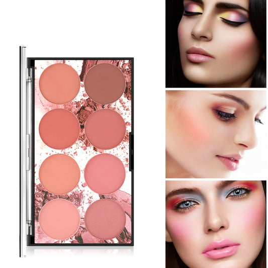 8 Colors Blush Set Natural Redness Matte Pearlescent Skin-friendly