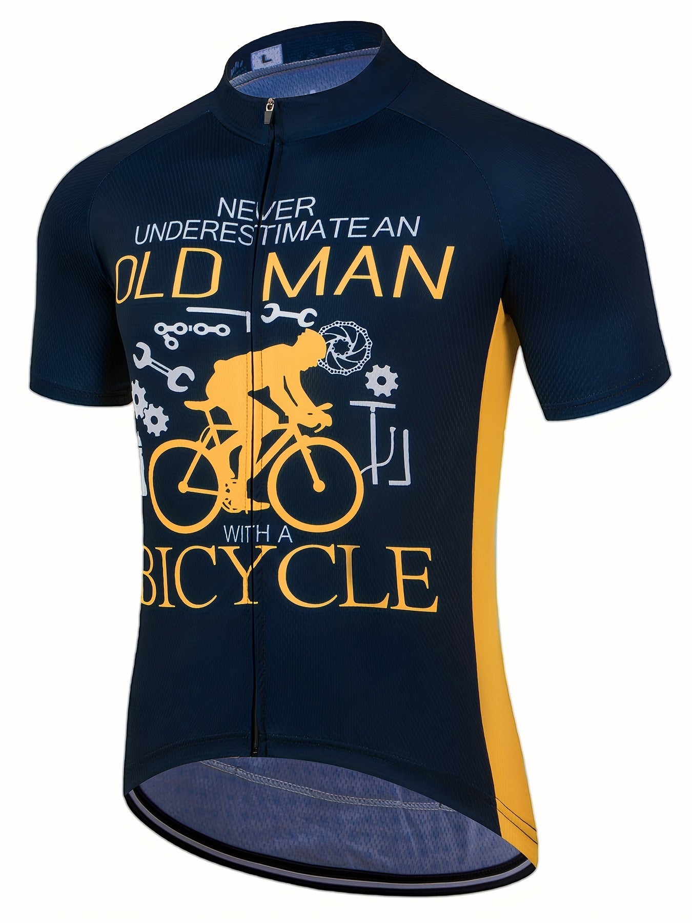 Men's Cycling Jersey Short Sleeve Breathable Bicycle Jersey With 3 Back Pockets