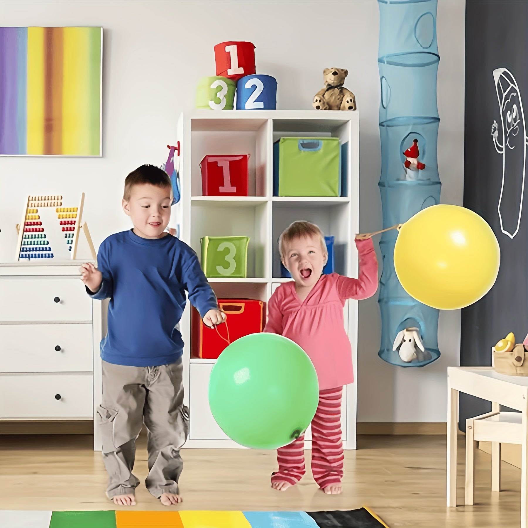 Kids Punch Balloons Set - Heavy Duty Bounce Balloons