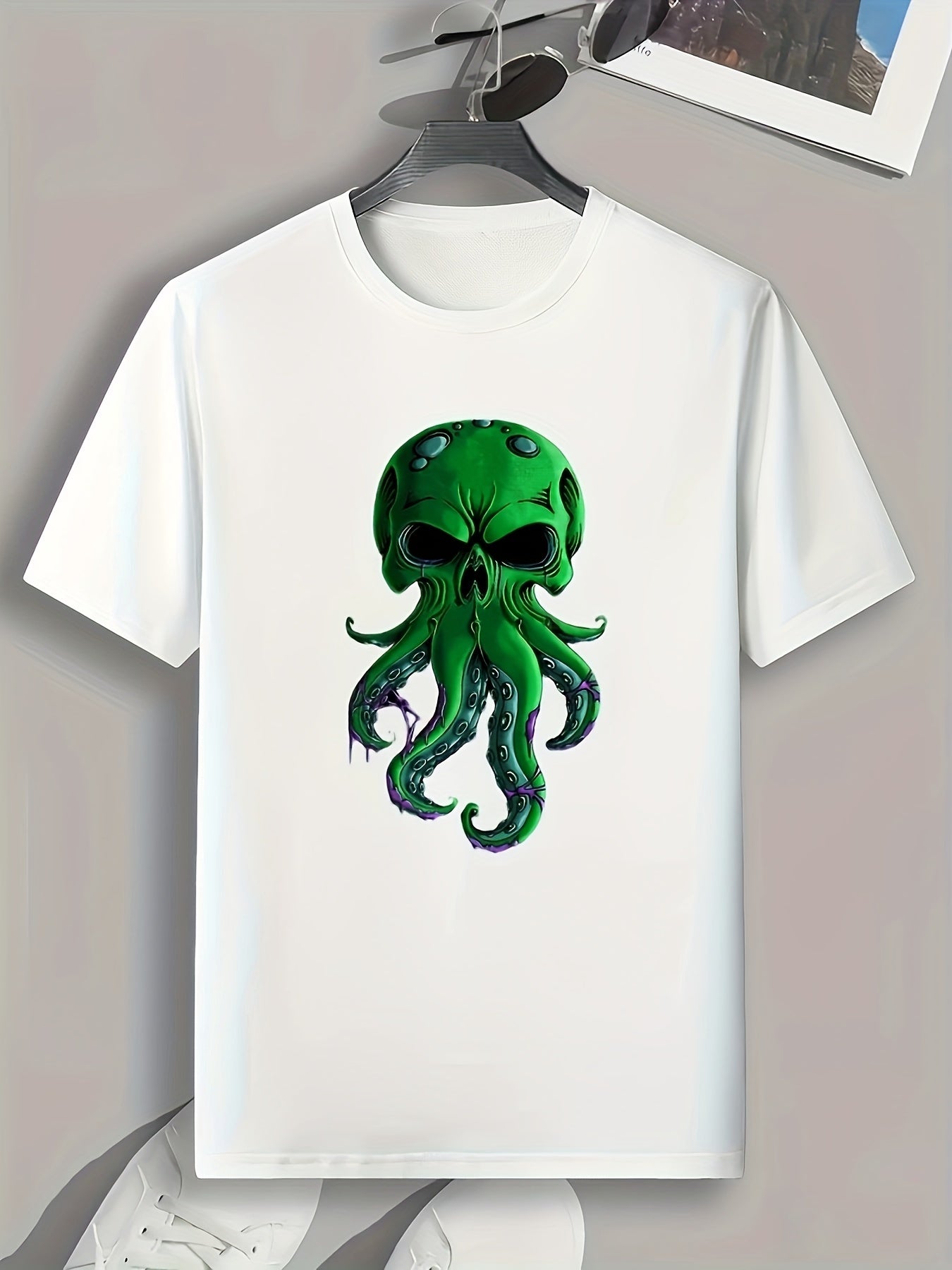 Monster Print Men's Graphic T shirt Casual Comfy Tees For Summer