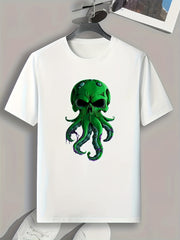 Monster Print Men's Graphic T shirt Casual Comfy Tees For Summer