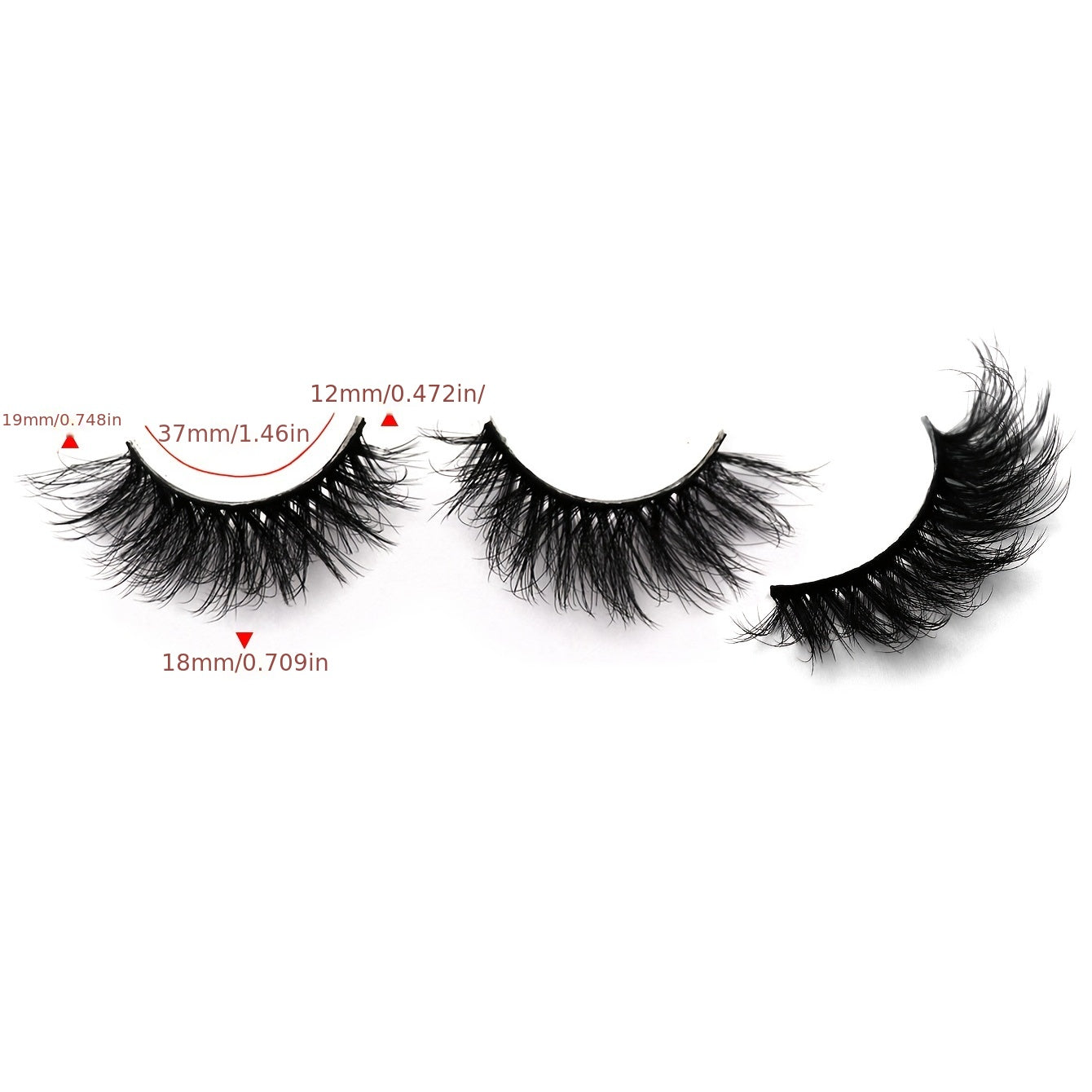 Full Strip Eyelashes Fluffy Slender False Eyelashes Natural Cross Party Makeup