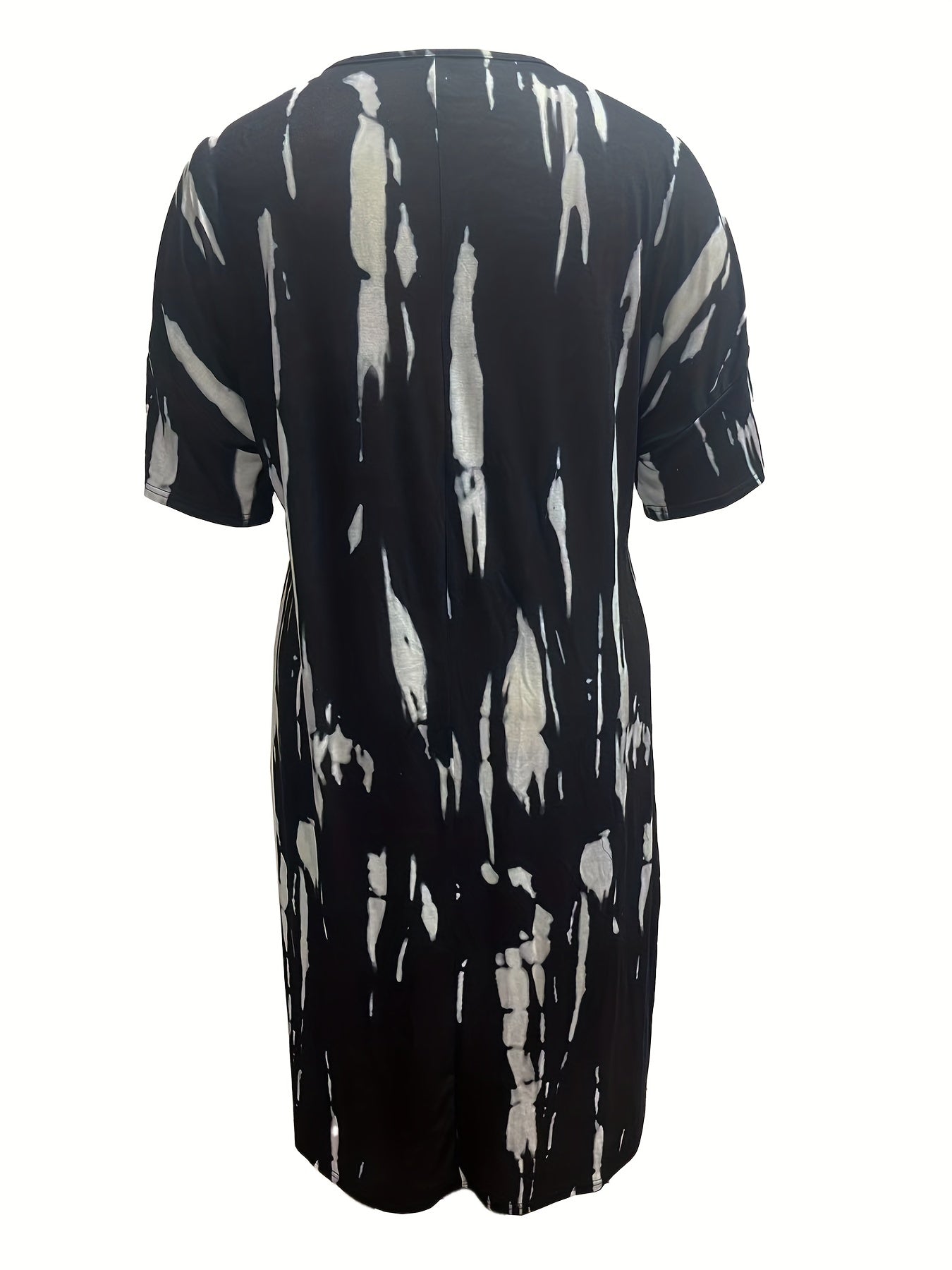  Tie Dye Striped Maxi Dress with Pocket