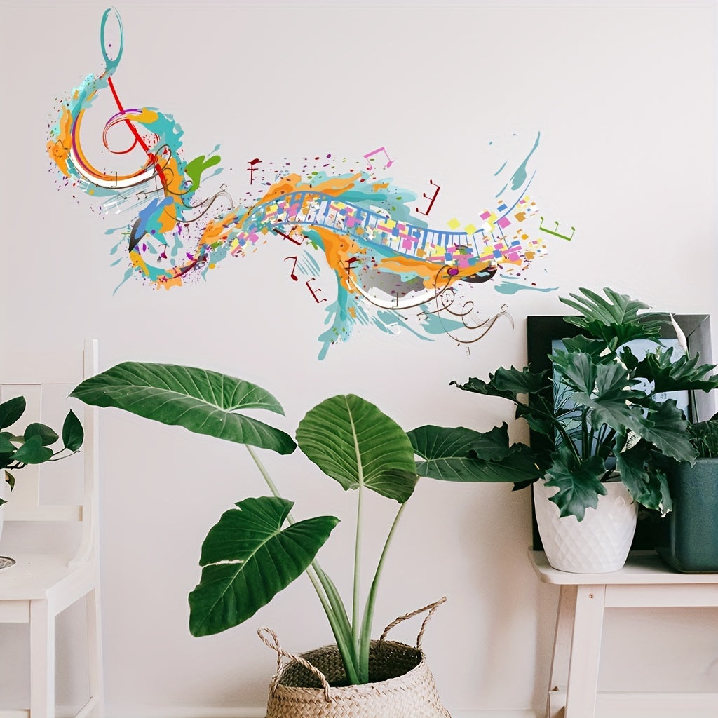 Musical Note Room Decoration Wall Sticker Self-adhesive PVC Sticker