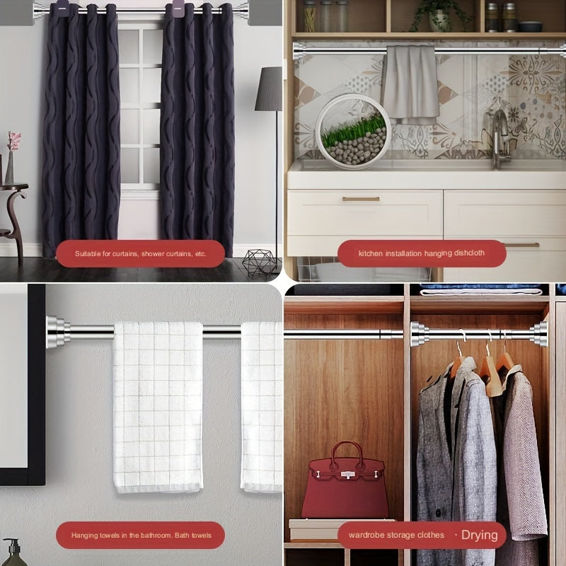 Stainless Steel Telescopic Shower Curtain Rod