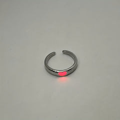 Luminous Ring Live Mouth Adjustable Unisex Ring