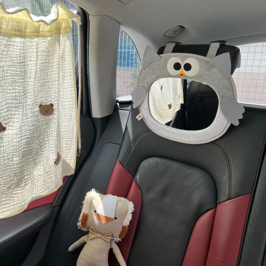 Owl Observation Mirror Cartoon Baby Safety Seat