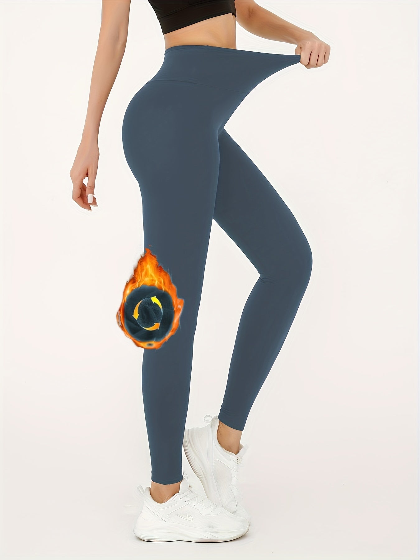 Fleece Lined Fitness Yoga Pants Running Leggings Women's Activewear