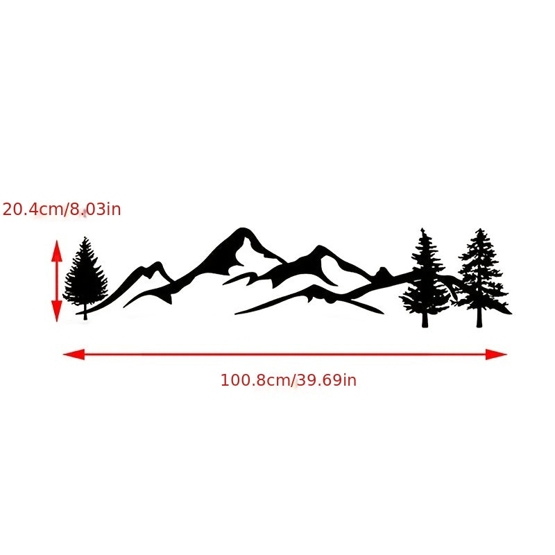 Car Reflective Mountain Flower Decal Vinyl Graphics Kit