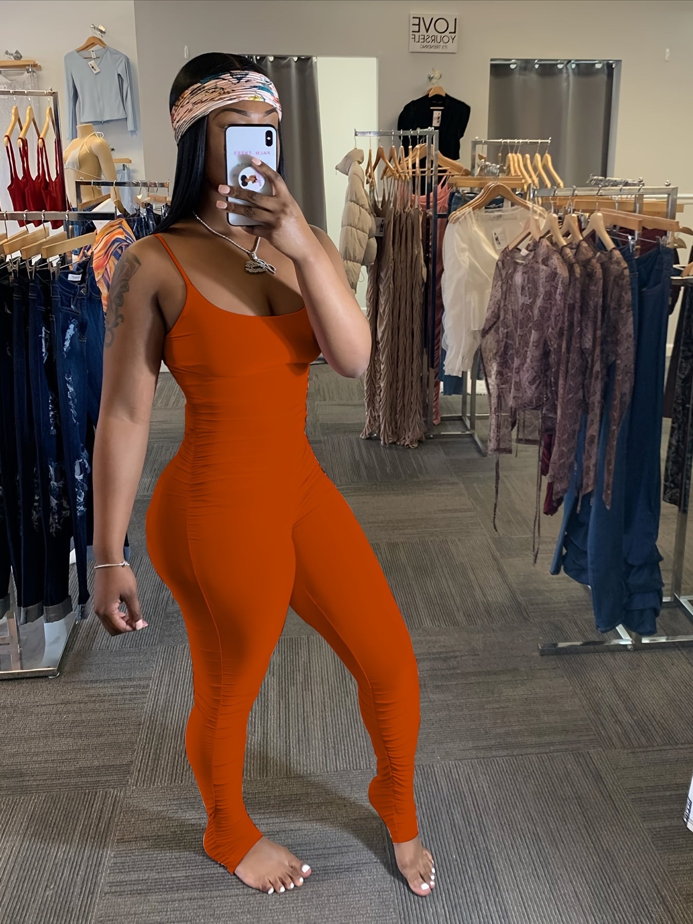 Skinny Ruched Jumpsuit Backless Mini Strap Jumpsuit
