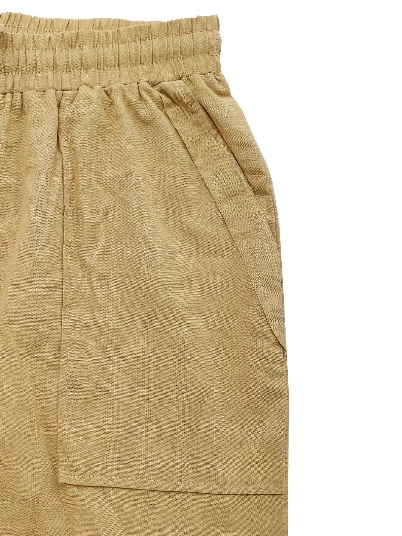 Women's Plus Size Elastic Drawstring Straight Leg Pants