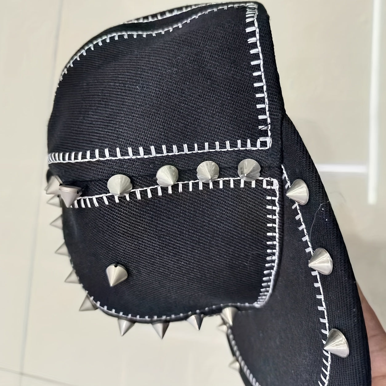 Classic Rivet Hip Hop Hat Stitch Casual Baseball Cap Mens Embroidered Eagle