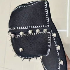 Classic Rivet Hip Hop Hat Stitch Casual Baseball Cap Mens Embroidered Eagle
